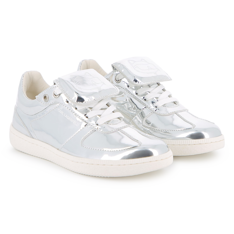 Sneakers effetto specchio KARL LAGERFELD KIDS 
                        BAMBINA