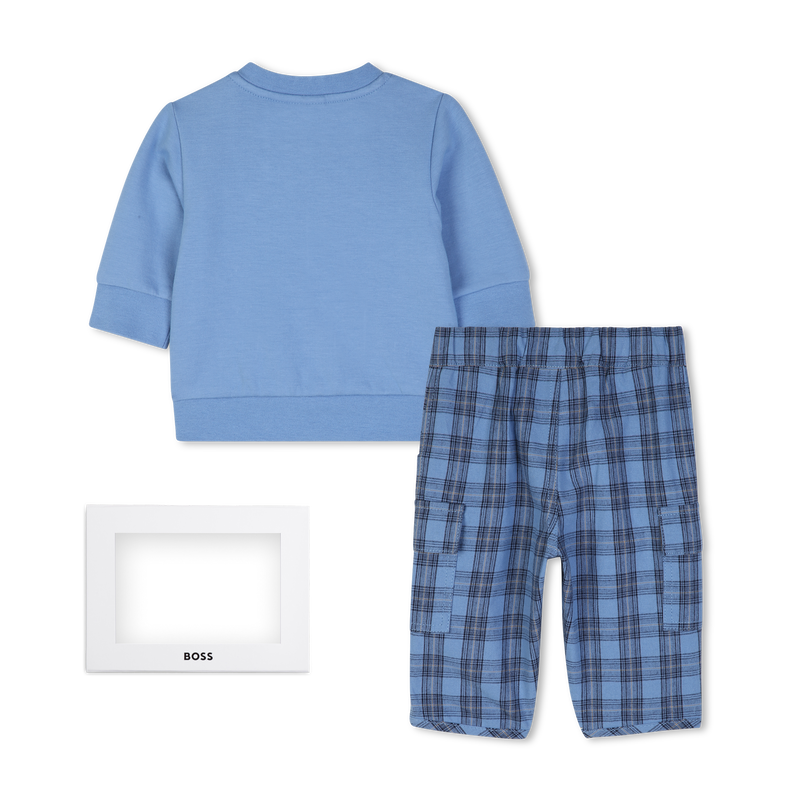 Completo felpa e pantaloni BOSS 
                        RAGAZZO