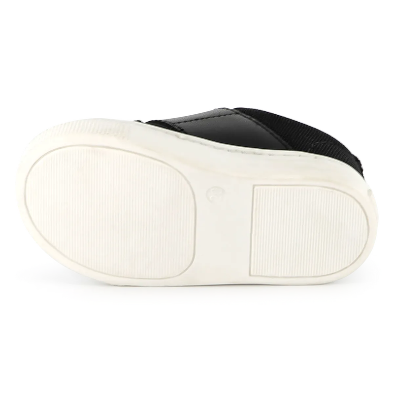 Sneakers a strappo misto pelle BOSS 
                        RAGAZZO