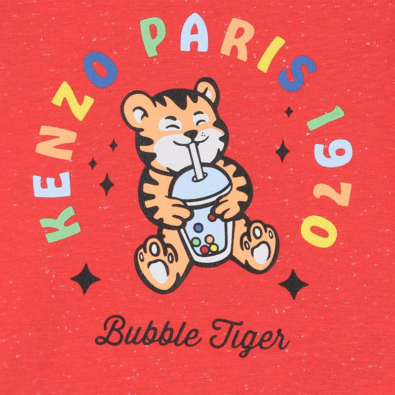 T-SHIRT A MANICHE CORTE KENZO KIDS 
                        RAGAZZO
