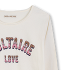 T-shirt a maniche lunghe stampata ZADIG VOLTAIRE 
                    BAMBINA