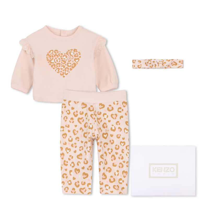 Completo felpa, pantaloni e peluche. KENZO KIDS 
                        BAMBINA