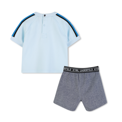 SET T-SHIRT E PANTALONCINI KARL LAGERFELD KIDS RAGAZZO
