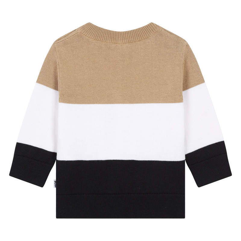 Pullover in cotone a righe BOSS 
                        RAGAZZO