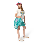 Pantaloncini con stampa a quadretti KIDS AROUND 
                    BAMBINA