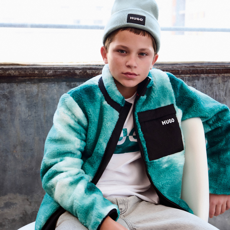 Cardigan in felpa HUGO 
                        RAGAZZO