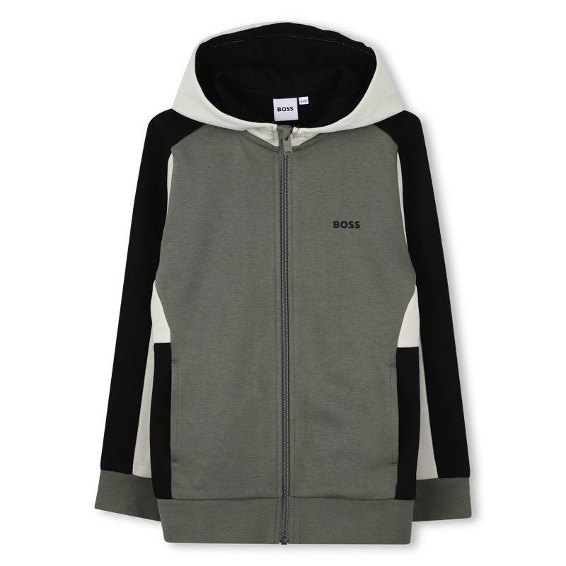 Cardigan con cappuccio BOSS 
                        RAGAZZO