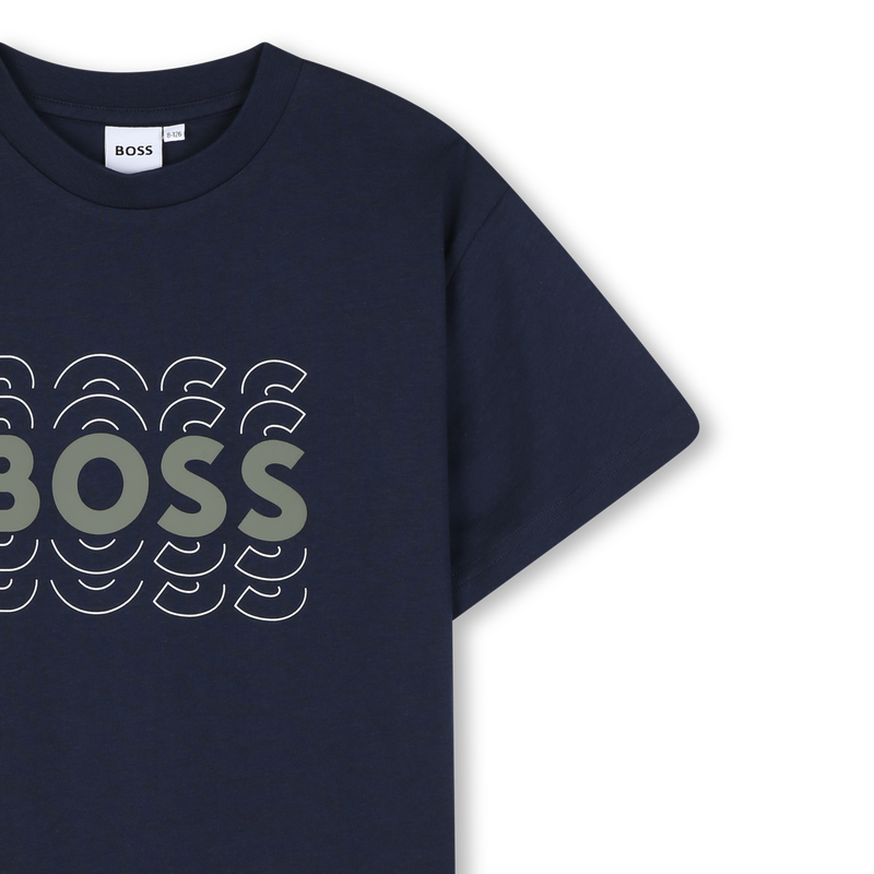 T-SHIRT A MANICHE CORTE BOSS 
                        RAGAZZO
