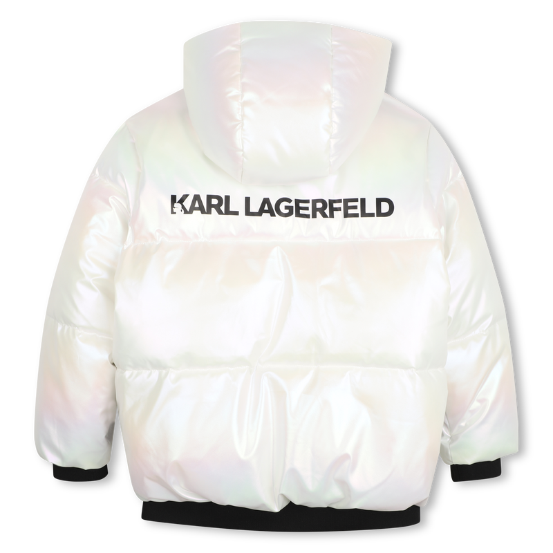 Giacca a vento con cappuccio KARL LAGERFELD KIDS 
                        BAMBINA