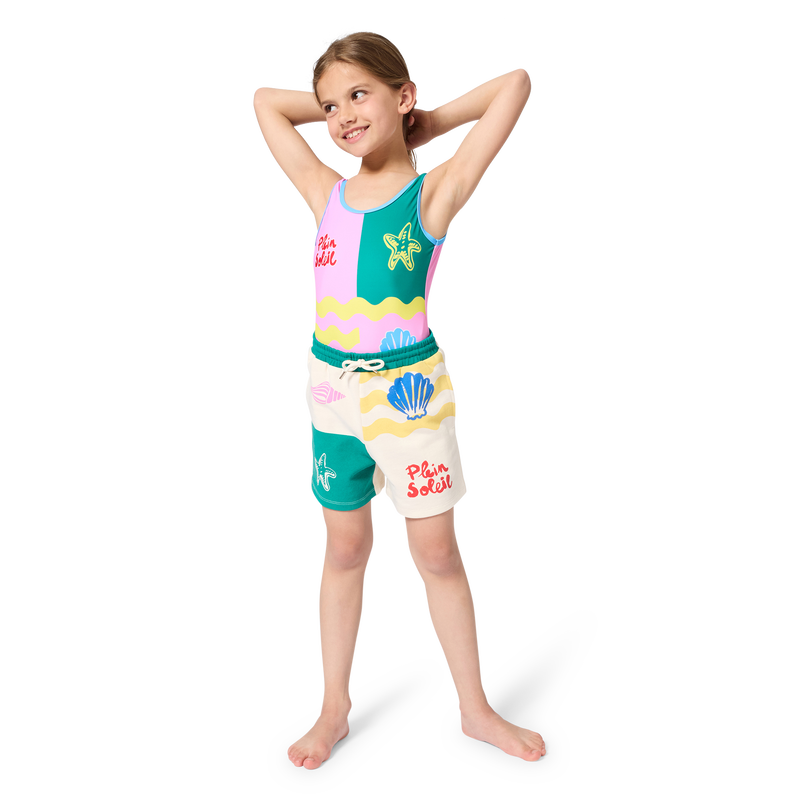 PANTALONCINI IN FELPA KIDS AROUND 
                        BAMBINA