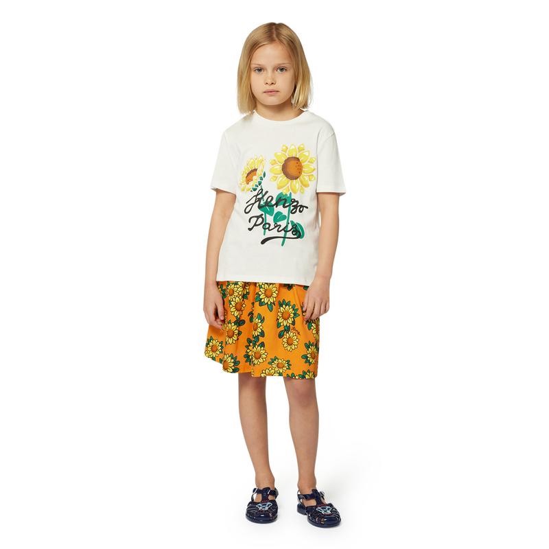 T-shirt con stampa girasoli KENZO KIDS 
                        UNISEX