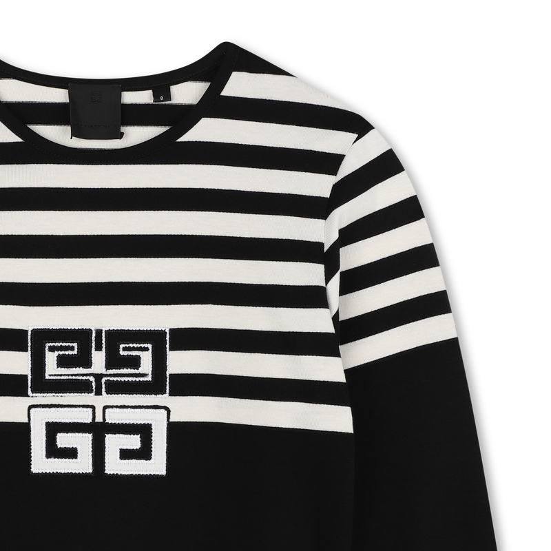 Striped Cotton T-Shirt GIVENCHY 
                        BAMBINA