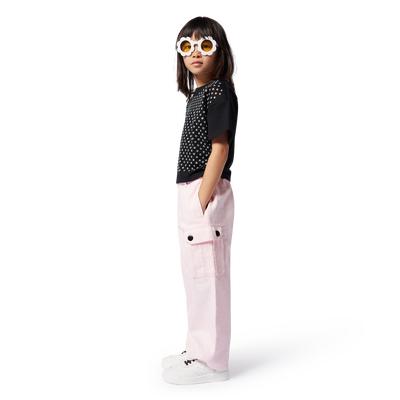 Pantaloni con tasche in cotone MARC JACOBS BAMBINA