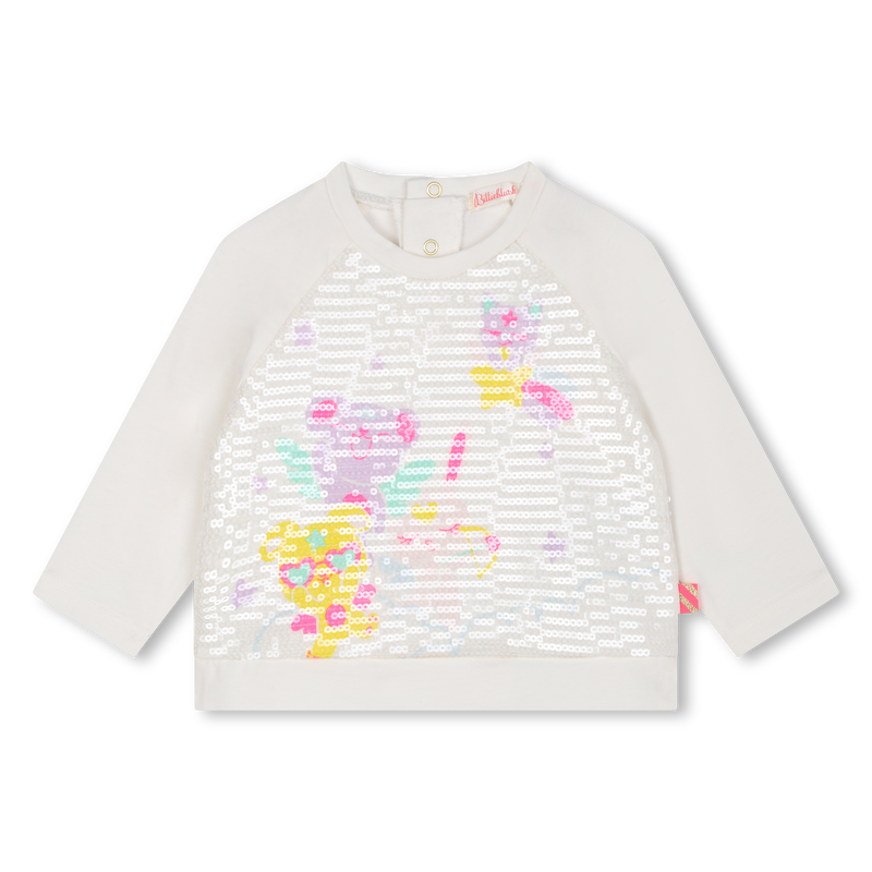 T-shirt cotone con paillettes BILLIEBLUSH 
                        BAMBINA