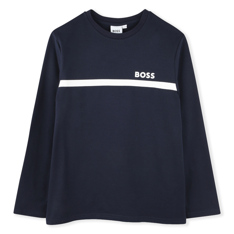T-SHIRT A MANICHE LUNGHE BOSS 
                        RAGAZZO