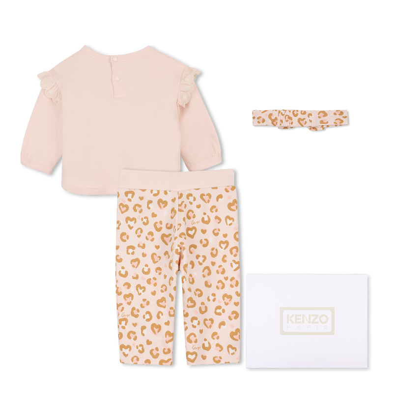 Completo felpa, pantaloni e peluche. KENZO KIDS 
                        BAMBINA