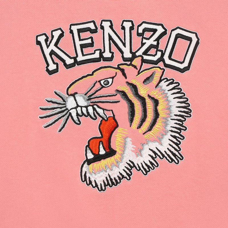 Felpa ricamata in cotone KENZO KIDS 
                        BAMBINA