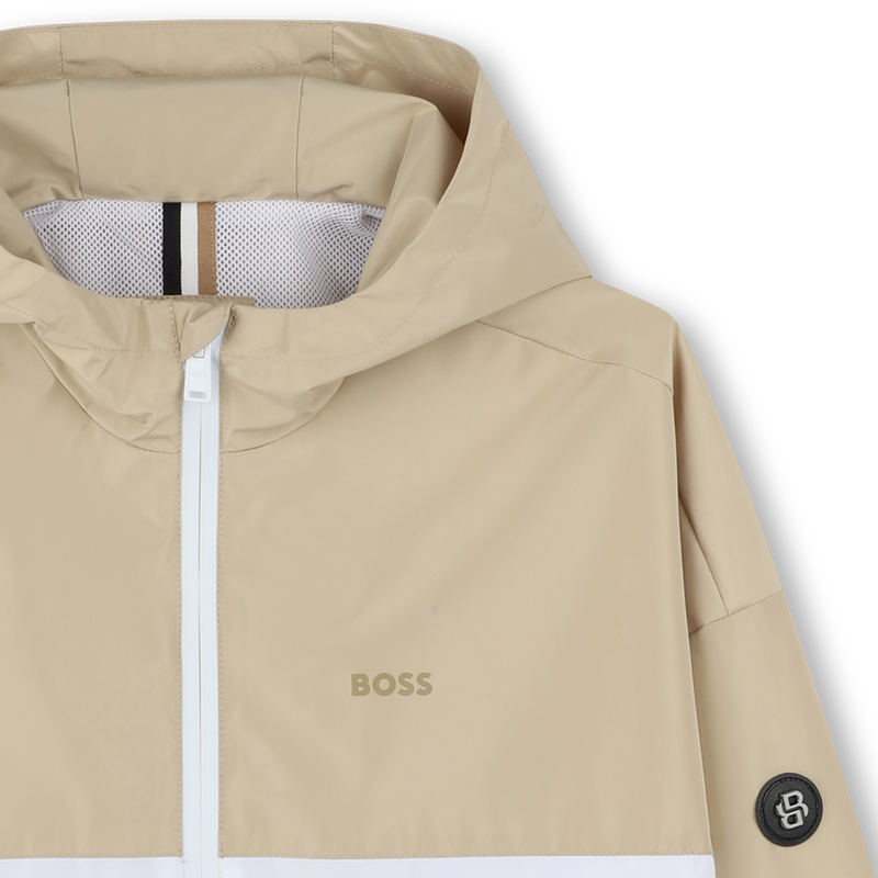 Giacca a vento bicolore BOSS 
                        RAGAZZO