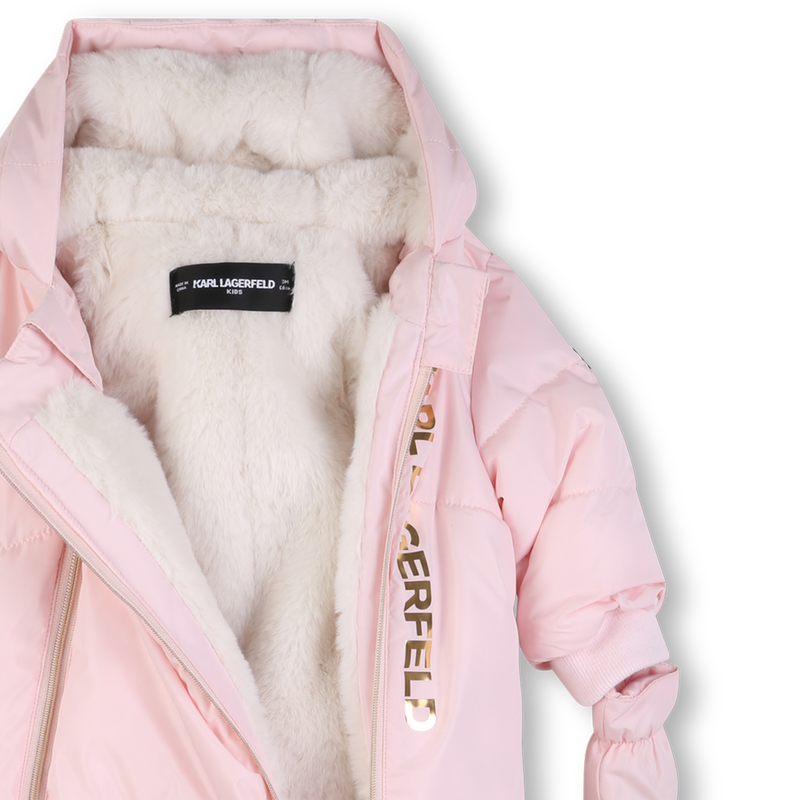 Tuta da pilota in poliestere KARL LAGERFELD KIDS 
                        BAMBINA