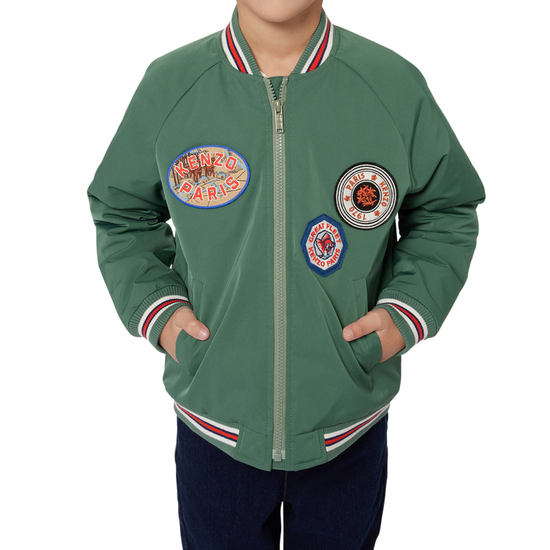 Giacca maniche raglan con zip KENZO KIDS 
                        UNISEX
