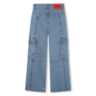 Pantaloni in denim HUGO 
                    BAMBINA