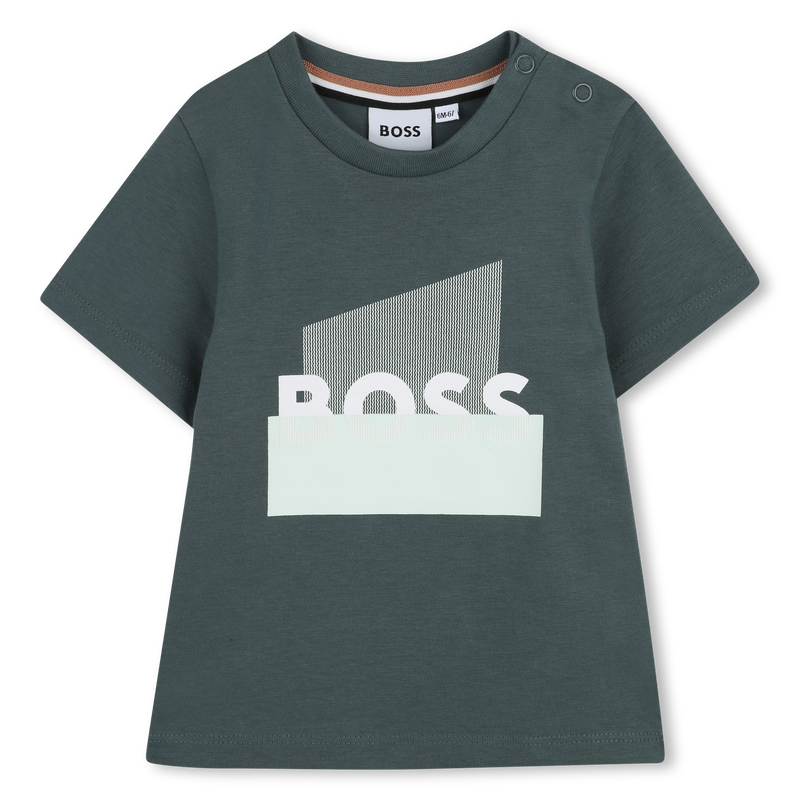 T-SHIRT A MANICHE CORTE BOSS 
                        RAGAZZO