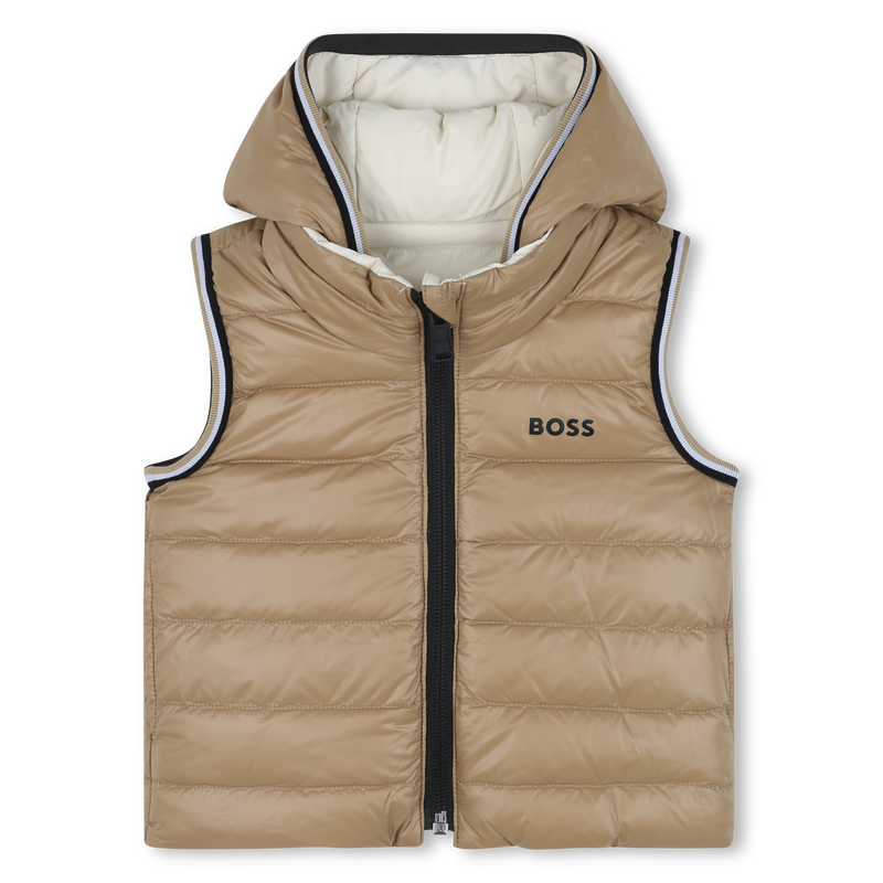 Piumino smanicato reversibile BOSS 
                        RAGAZZO