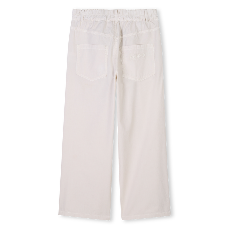Pantalone svasato in popeline KENZO KIDS 
                        BAMBINA