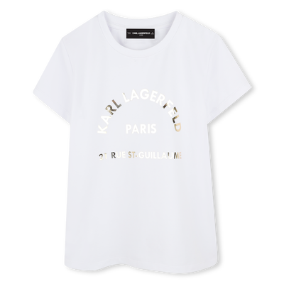 T-shirt a maniche corte KARL LAGERFELD KIDS BAMBINA