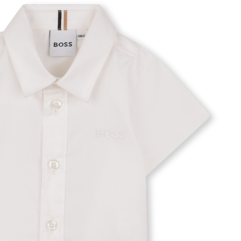 CAMICIA A MANICHE CORTE BOSS 
                        RAGAZZO