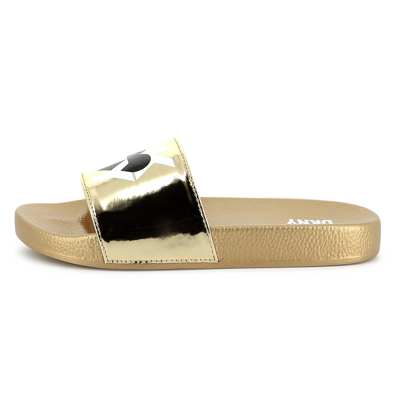 Ciabatte leggere metallizzate DKNY 
                        BAMBINA