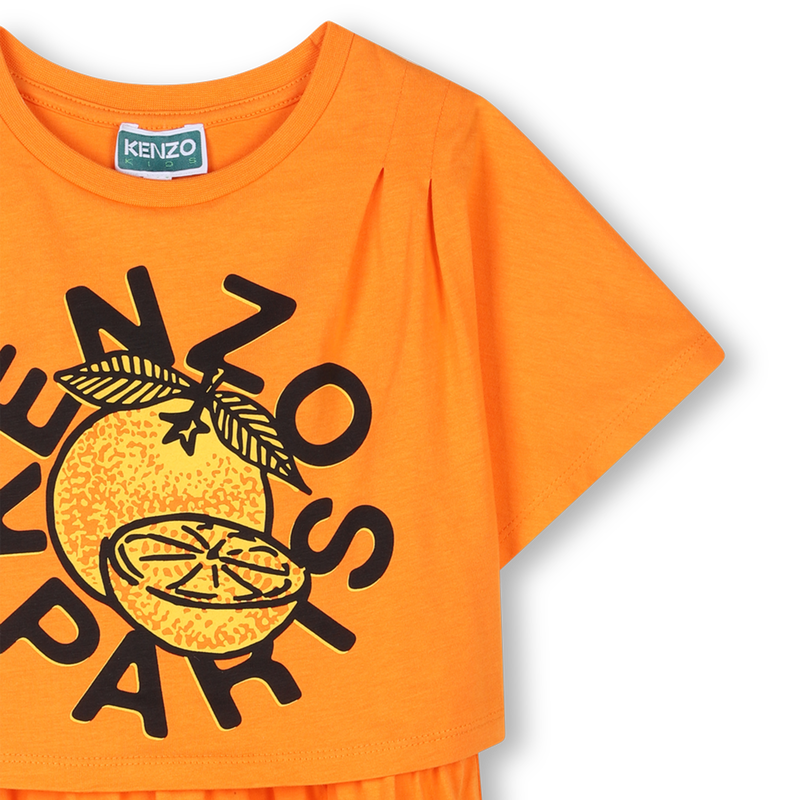 Vestito 2 in 1 con stampa KENZO KIDS 
                        BAMBINA