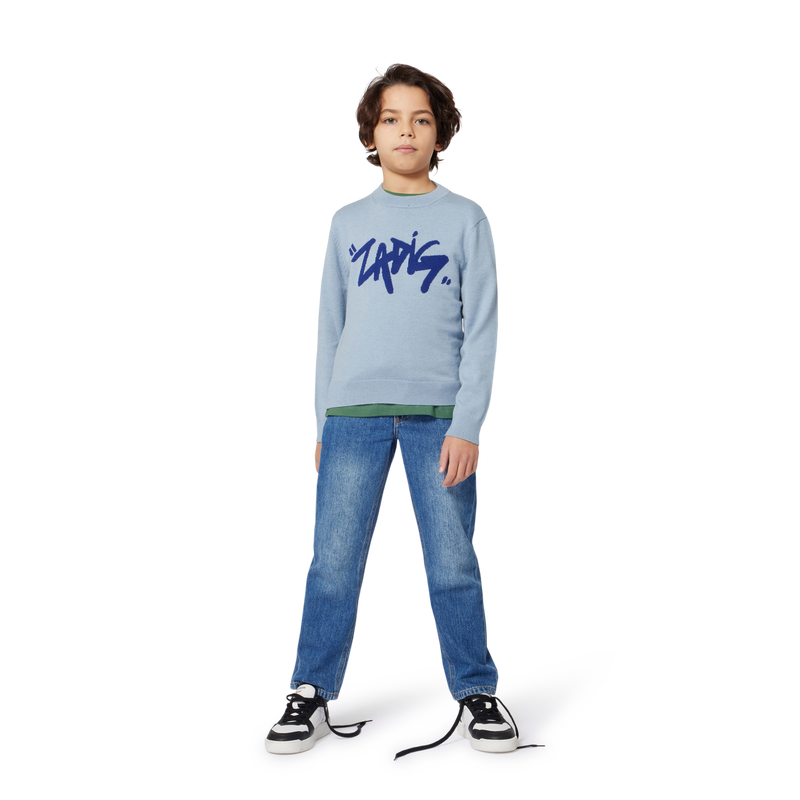 Jeans dalla vestibilit&agrave; dritta ZADIG & VOLTAIRE 
                        RAGAZZO