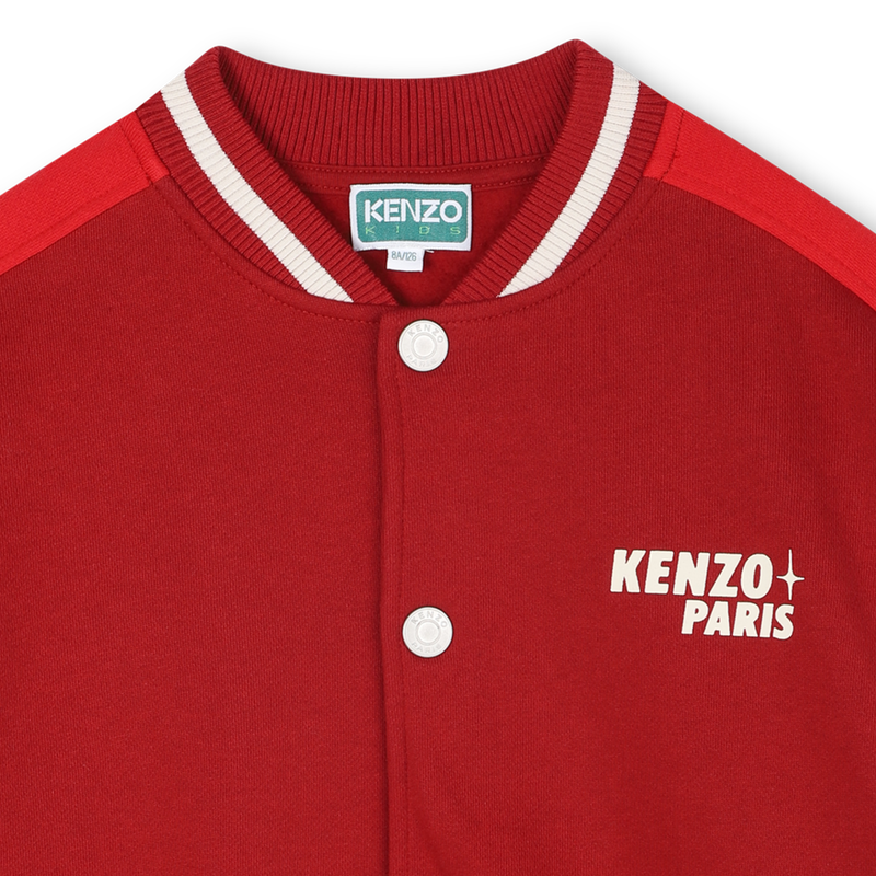 Cardigan con chiusura con bottone a pressione KENZO KIDS 
                        RAGAZZO