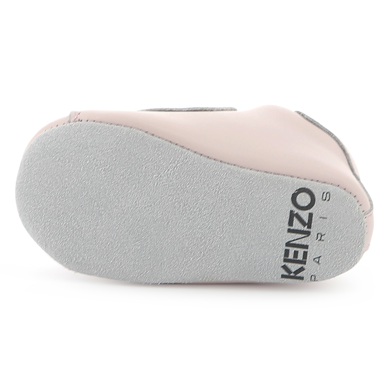 Scarpette in pelle con velcro KENZO KIDS 
                        UNISEX