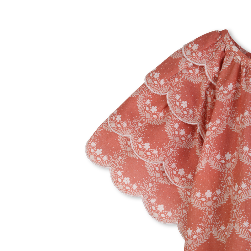 BLUSA CON MANICHE A PALLONCINO CHLOE 
                        BAMBINA