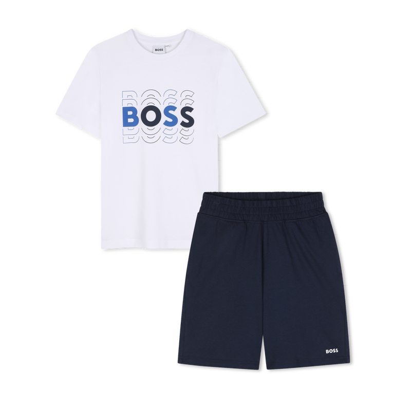 T-SHIRT + BERMUDA SET BOSS 
                        RAGAZZO