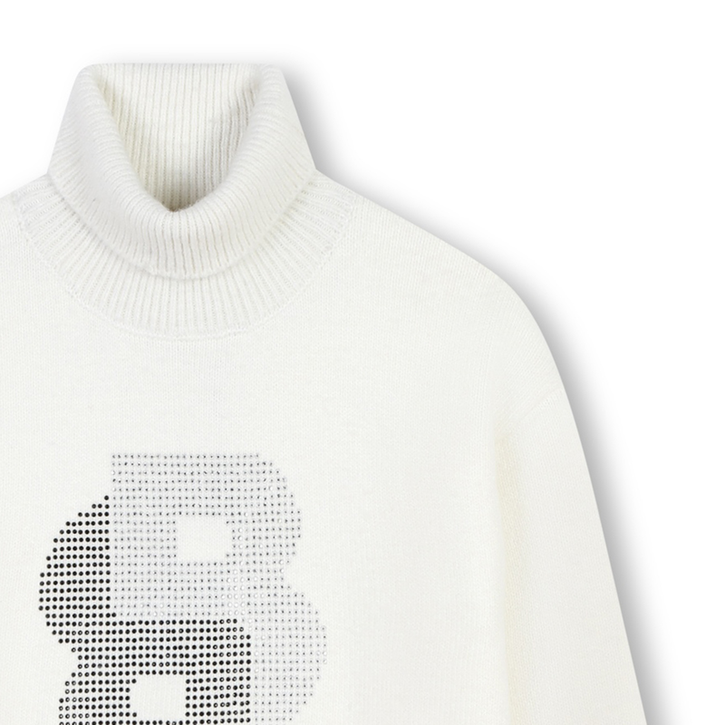 Vestito maglione con strass BOSS 
                        BAMBINA