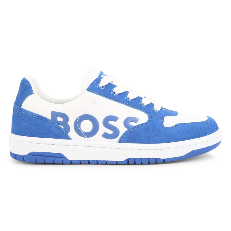 Sneakers stringate con logo