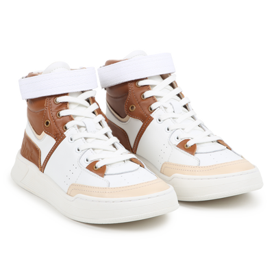 Leather Lace-Up Sneakers CHLOE BAMBINA