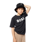 Bermuda in lino e cotone BOSS 
                    RAGAZZO