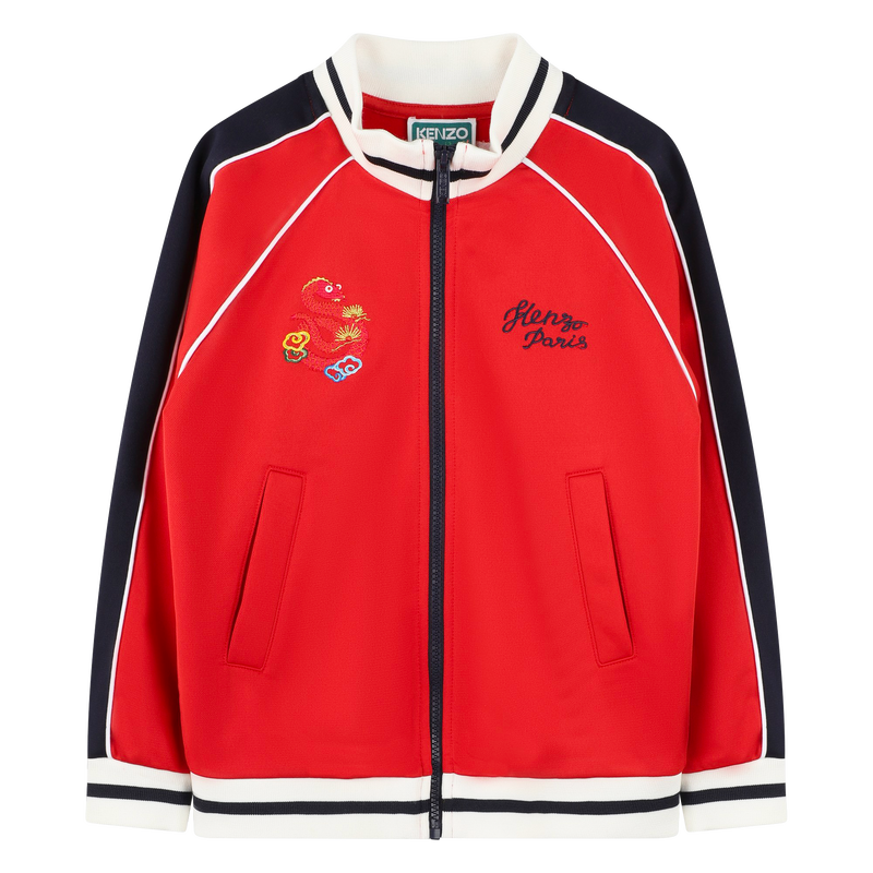 Felpa con zip collo alto KENZO KIDS 
                        RAGAZZO