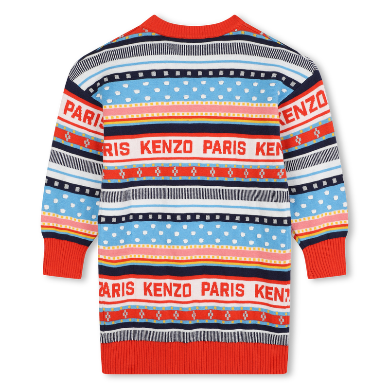 Vestito in maglia jacquard KENZO KIDS 
                        BAMBINA