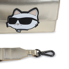 Borsa a mano in tessuto spalmato a grana fine KARL LAGERFELD KIDS 
                    BAMBINA