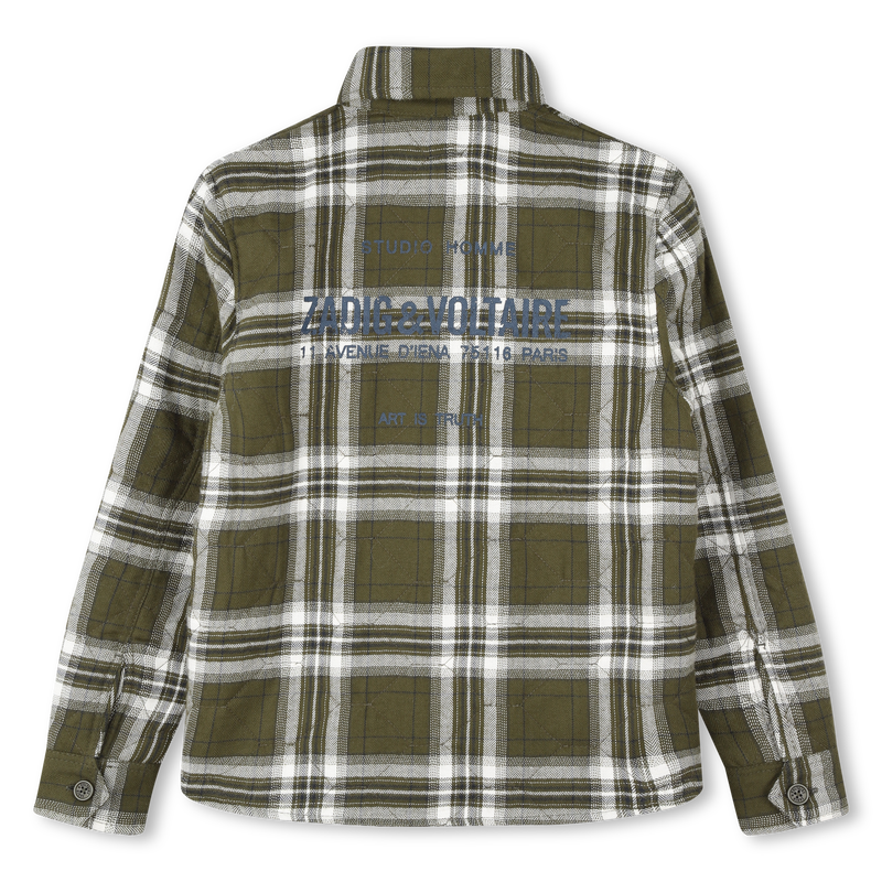 Camicia trapuntata in cotone ZADIG & VOLTAIRE 
                        RAGAZZO