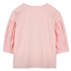 T-shirt combinata con stampa KENZO KIDS 
                    BAMBINA