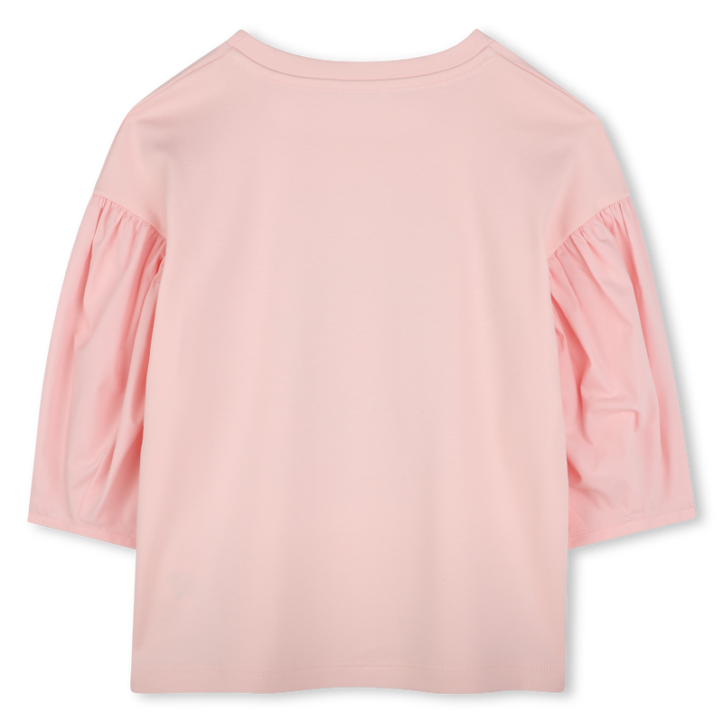 T-shirt combinata con stampa KENZO KIDS 
                        BAMBINA