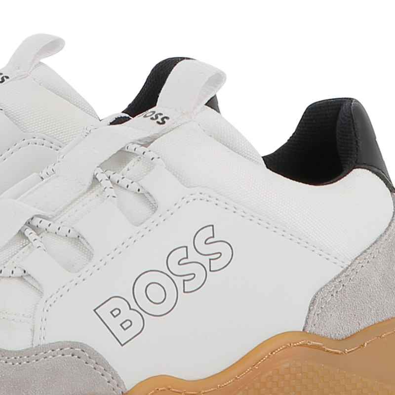Sneakers finte e tela BOSS 
                        RAGAZZO