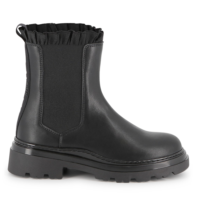 Stivaletto Chelsea in pelle di vacchetta KARL LAGERFELD KIDS 
                        BAMBINA
