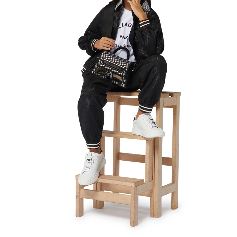 T-shirt con stampa applicata KARL LAGERFELD KIDS 
                        BAMBINA